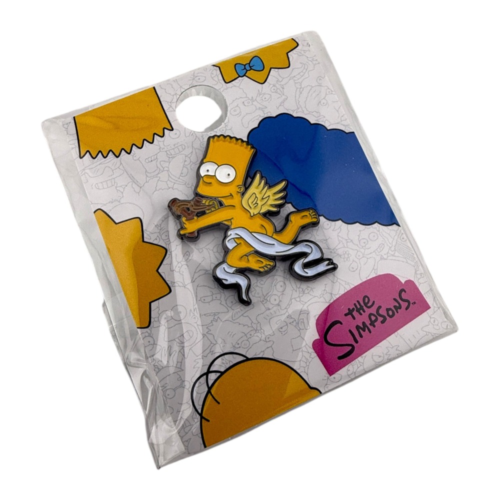 Lids x The Simpsons Bart‎ as Angel Cupid Exclusive Limited MLB Cap Hat Pin